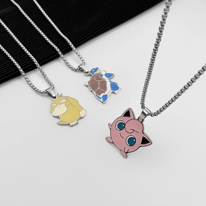 Collier en Argent Pokémon avec Pendentifs Personnalisables