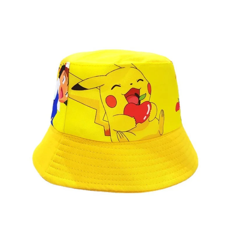 Sommerlicher Fischer Hut und Sonnenschutz mit Pokemon Motiven für Kinder kaufen