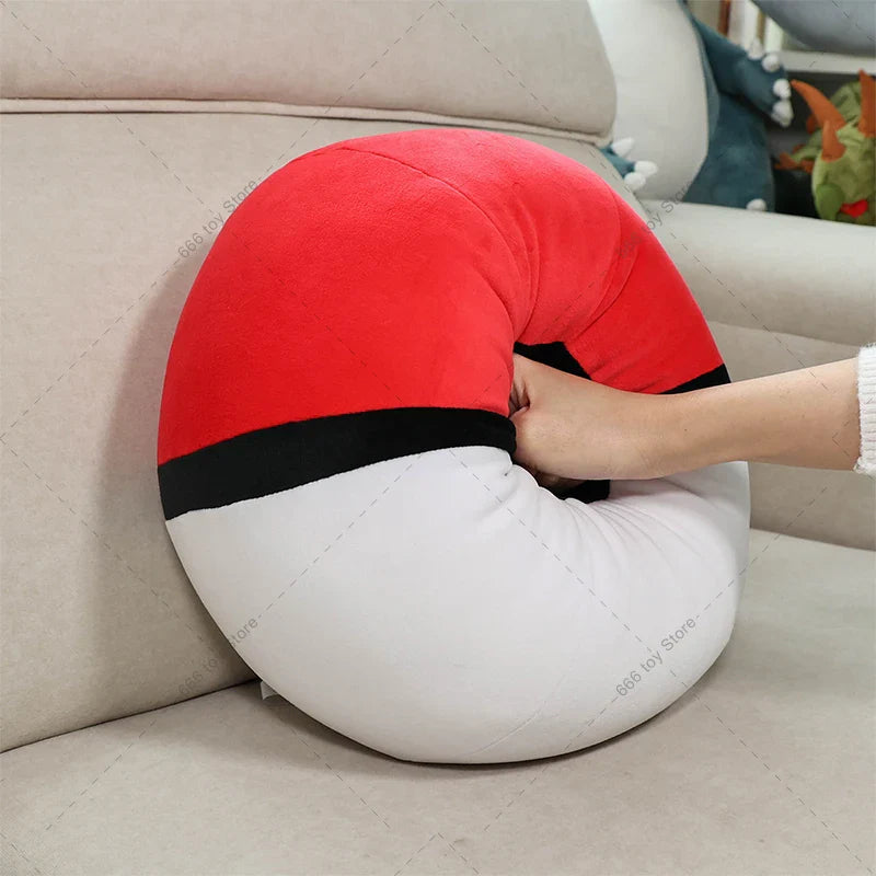 Grand Coussin en Peluche Pokéball - 30 cm