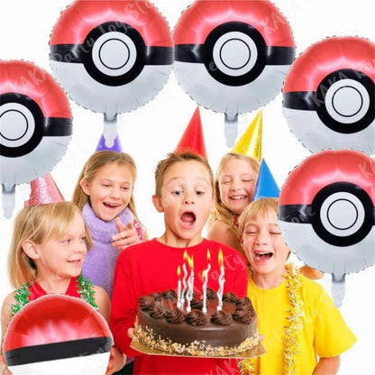 Ballons Pokeball - Ensemble de 6 pour une fête Pokémon inoubliable