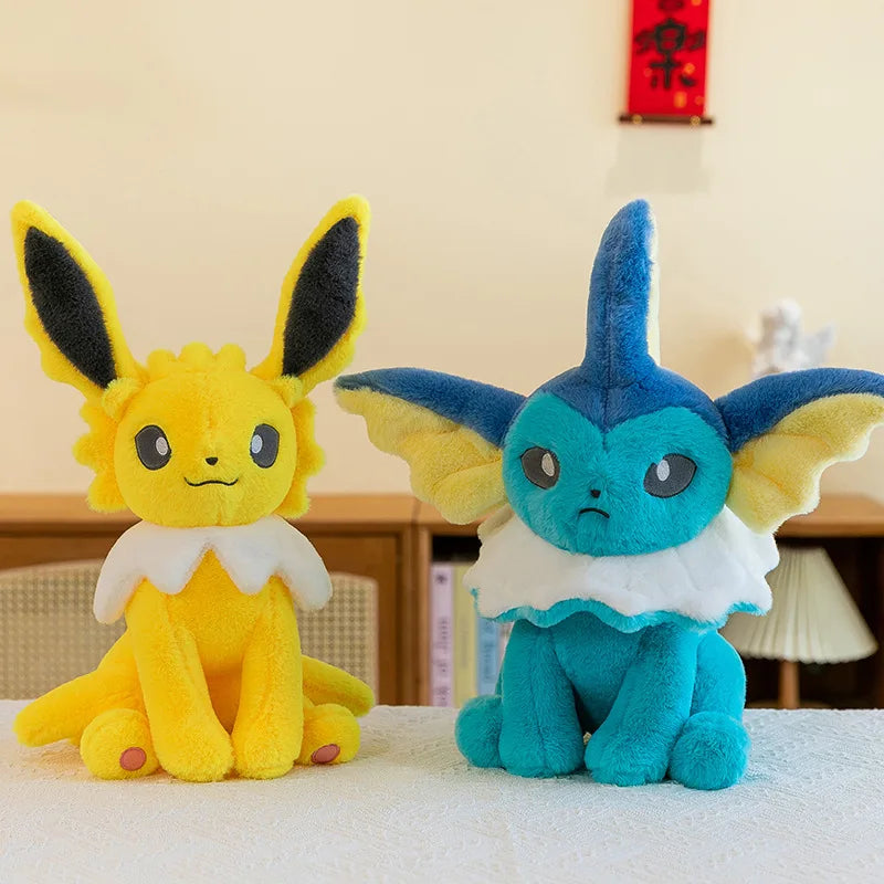 XXL Peluche Aquana Vaporeon ou Blitza Jolteon - Pokémon (45/80cm)