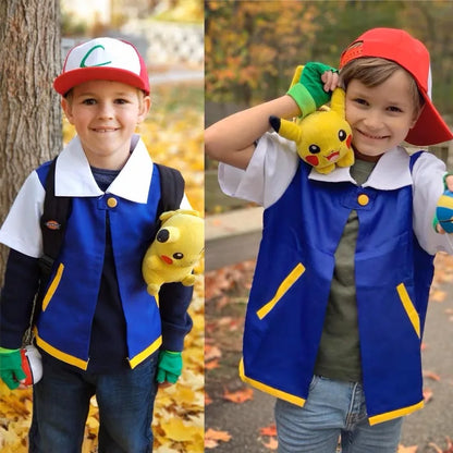 Costume complet Ash Ketchum pour cosplay et événements Pokémon