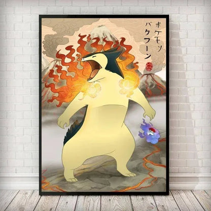 Affiche en Toile Pokémon – Magie et Couleurs pour Votre Intérieur