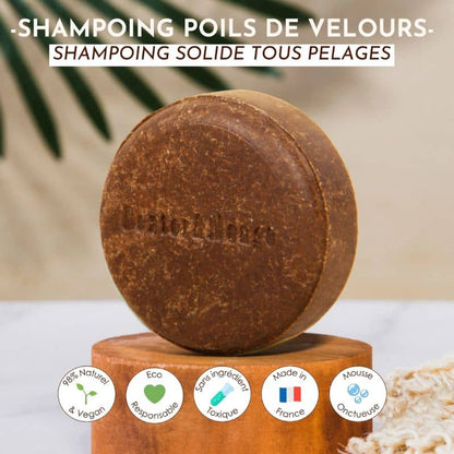 Shampoing solide pour chien Poils de velours - tous pelages