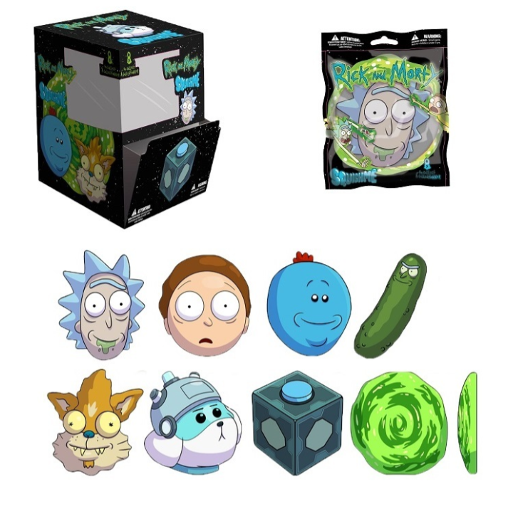 SquishMe Rick et Morty - Jouets en mousse parfumés et mignons