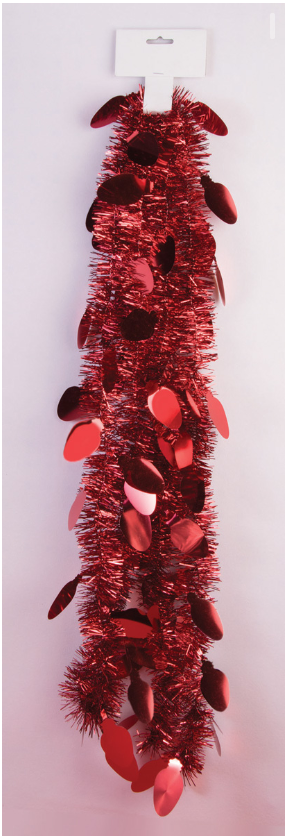 Tinsel Garland-9' Bulbs