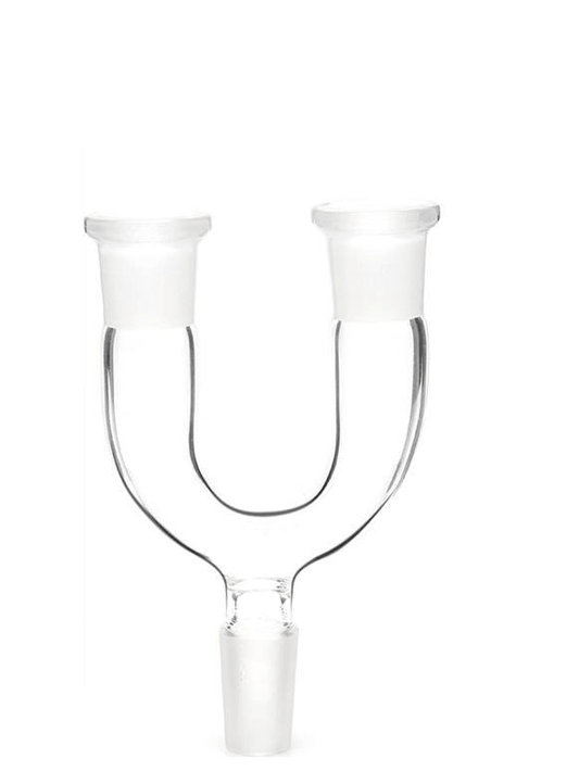 ADAPTATEUR DUO - Douille Double en Verre Borosilicate 18 mm pour Expériences Raffinées