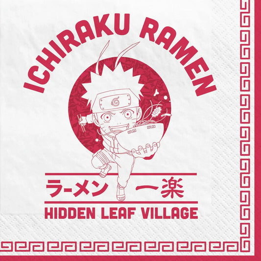 Naruto's Birthday Party Napkins - Beverage Napkins 10"