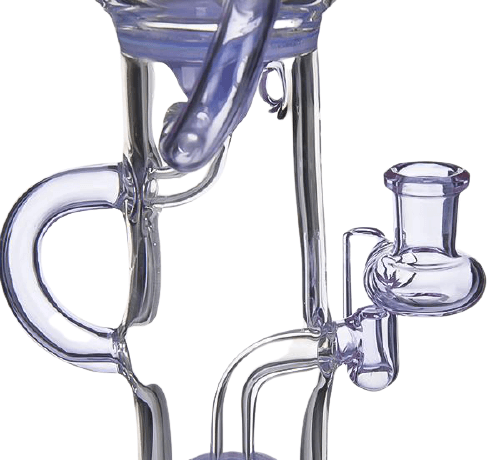 Bang en Verre Violet Bro 32 cm - Élégance et Fonctionnalité