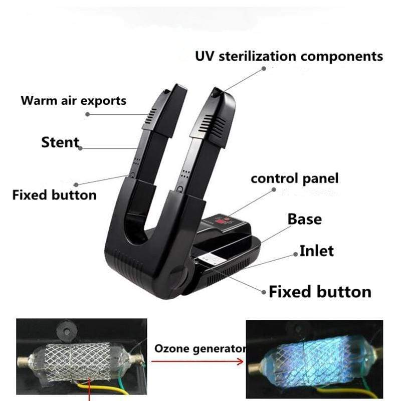 Sèche-Chaussures Intelligente avec Stérilisation Ozone et Design Pliable