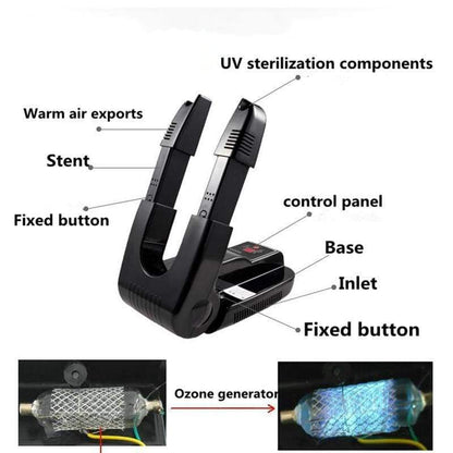 Sèche-Chaussures Intelligente avec Stérilisation Ozone et Design Pliable