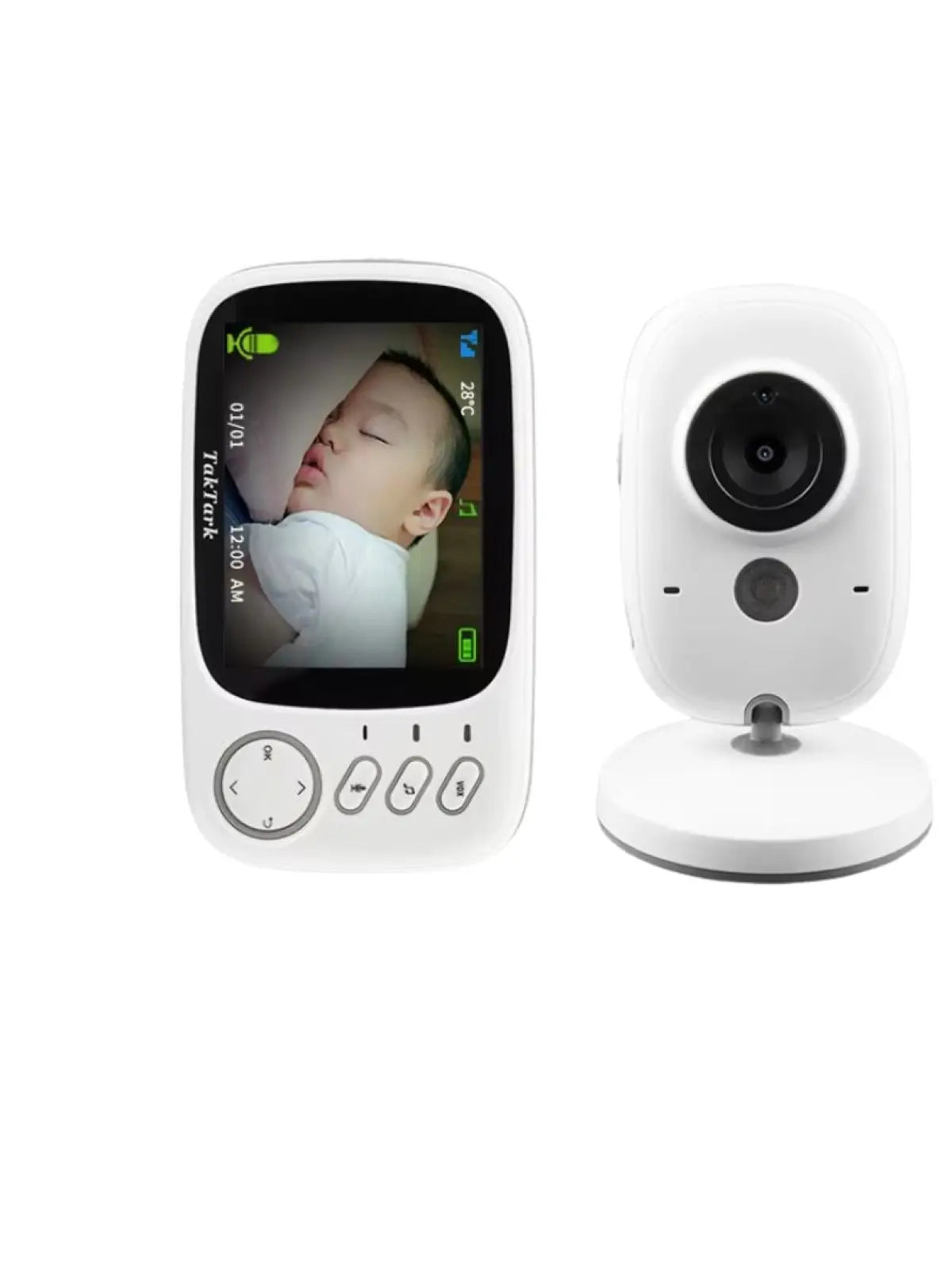 Intelligent babyphone with 3x zoom and night vision