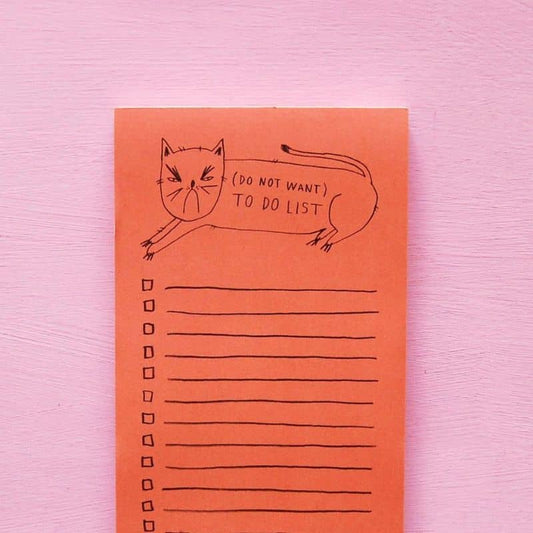 Bloc-Notes Grumpy Cat - Liste de Tâches Humoristique avec 65 Feuilles - Passeport Cases