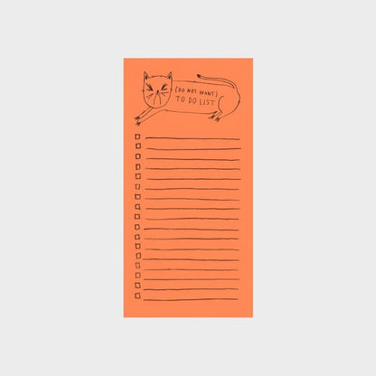 Grumpy Cat Notepad - Elenco delle attività (non voglio) con 65 fogli staccabili