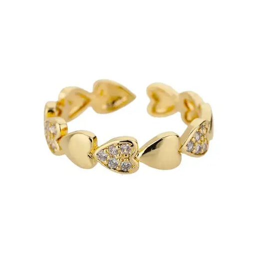 Bague Coeur Ajustable - Passeport Cases