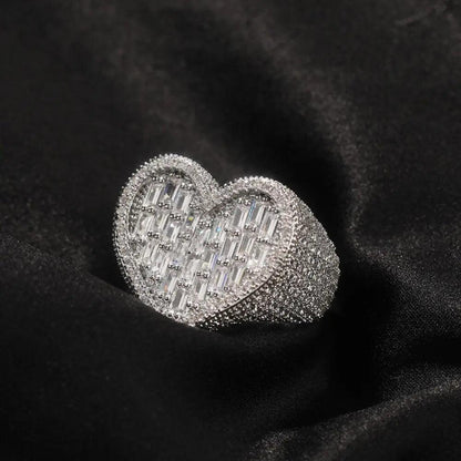 Bague coeur diamant - Passeport Cases