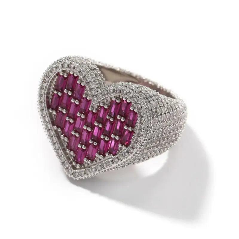 Bague coeur diamant - Passeport Cases