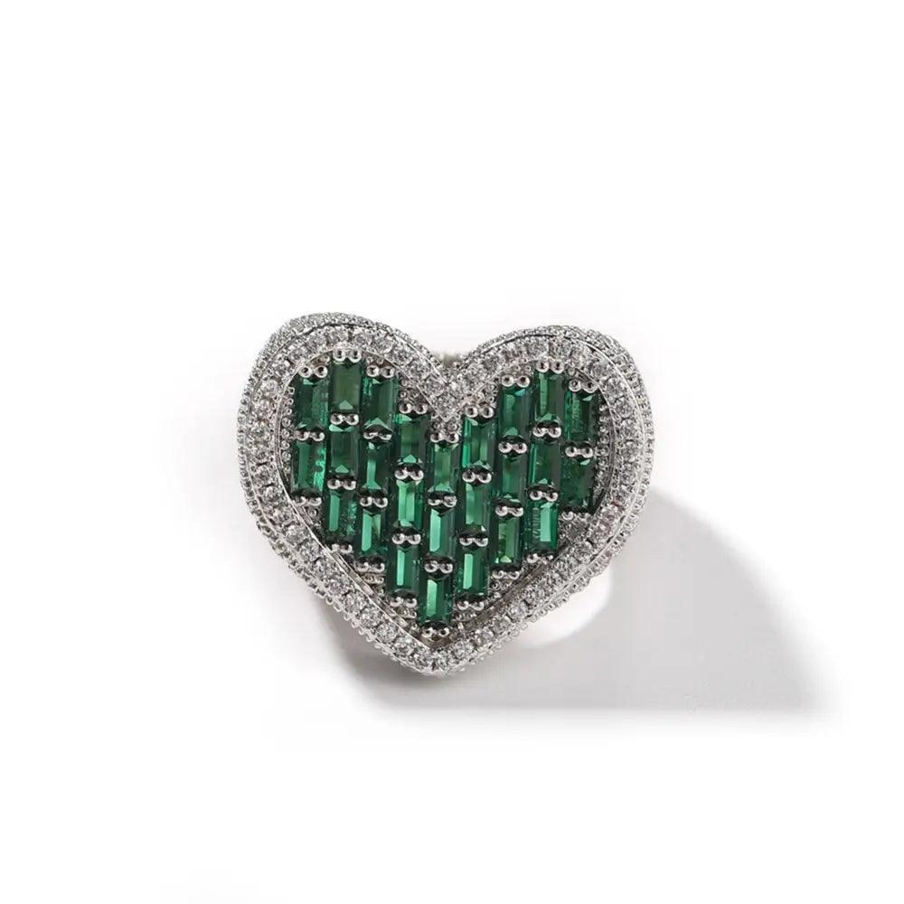 Bague coeur diamant - Passeport Cases