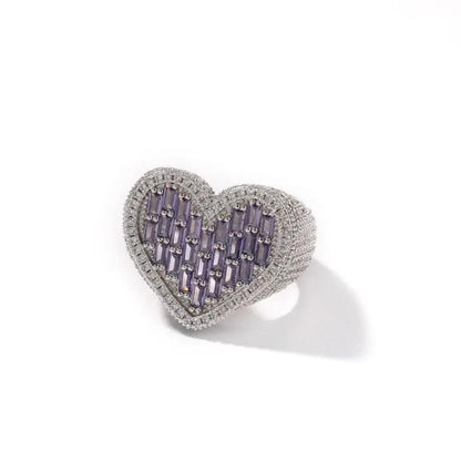 Bague coeur diamant - Passeport Cases