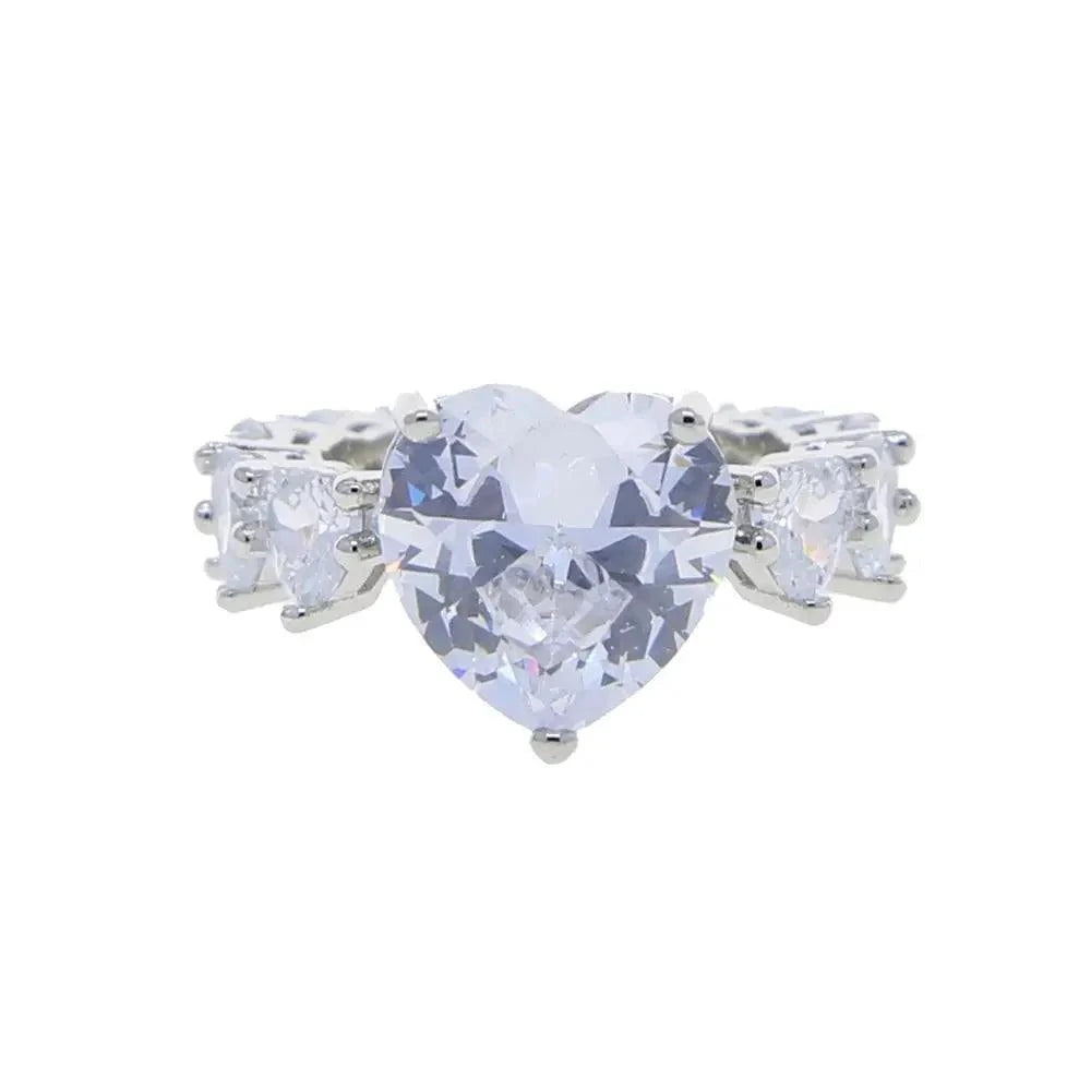 Bague coeur en diamant 2,75 ct - Passeport Cases