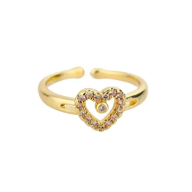 Bague Coeur Or - Passeport Cases