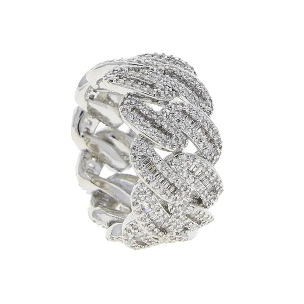 Bague Cubaine Diamant Baguette - Passeport Cases