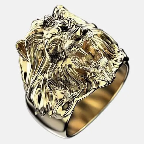 Bague lion dorée By Art Caribe - Passeport Cases