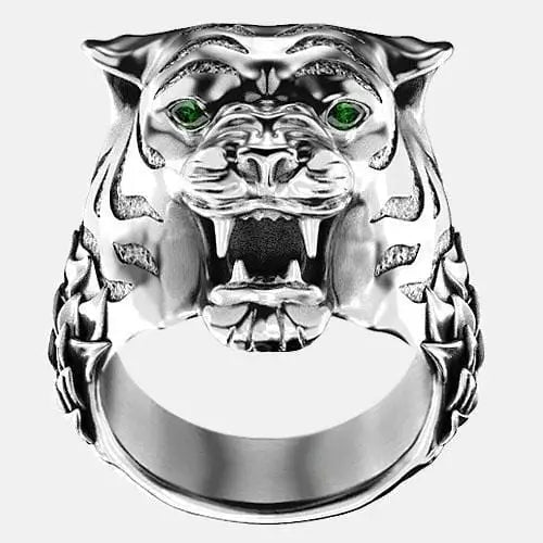 Bague Tigre Argent By Art Caribe - Passeport Cases