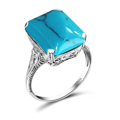 Bague Topaze Bleue Vintage