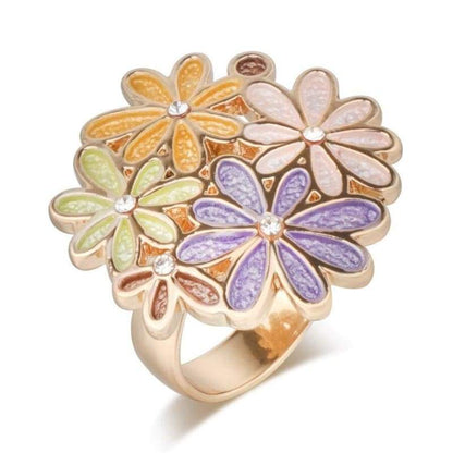 Bague Vintage Fleurs Élégante et Unique