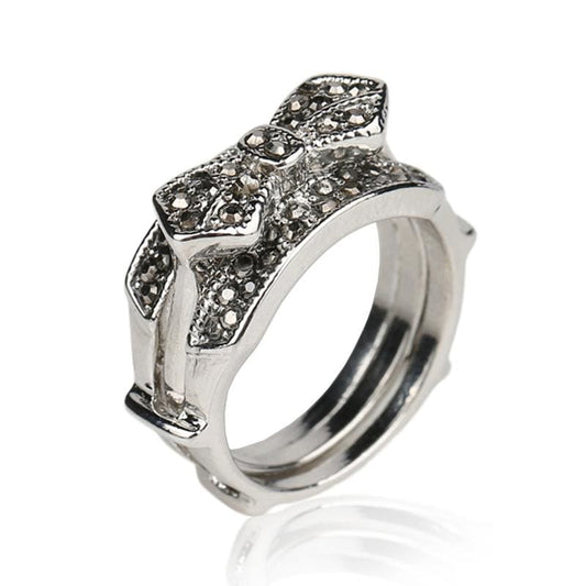 Bague Vintage Luxe en Diamant Blanc