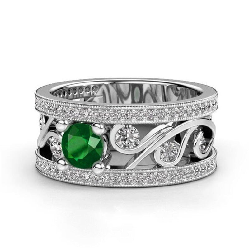 Bague Vintage Verte