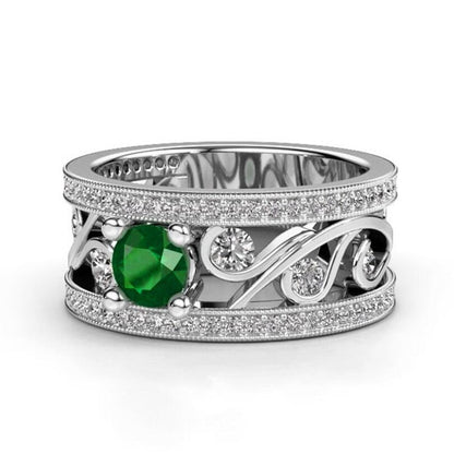 Bague Vintage Verte