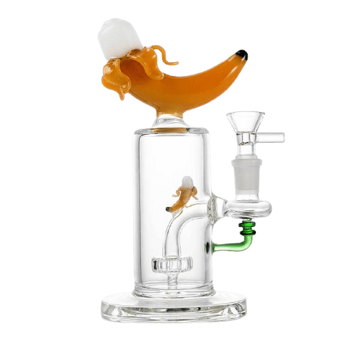 Bang en Verre Banane 20 cm - Un Style Unique et Raffiné pour vos Sessions de Dabbing