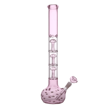 BANG EN VERRE CHAMPIGNON ROSE 48CM - Accessoires Fumeur 420 | Professionnels de Bangs, Pipe a Eau et CBD