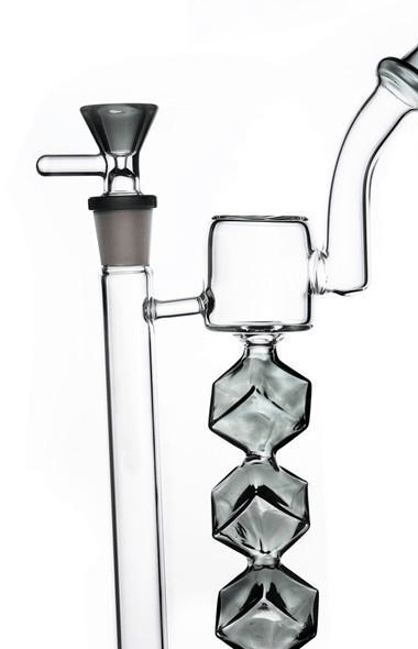 BANG EN VERRE TRIPLE CUBES 26 CM - Accessoires Fumeur 420 | Professionnels de Bangs, Pipe a Eau et CBD