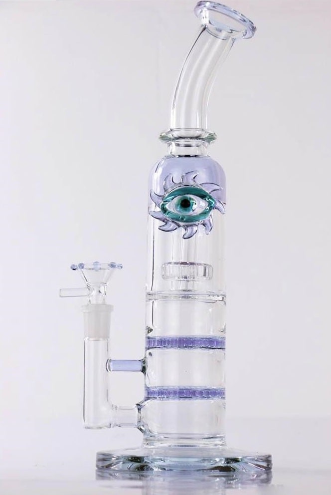 BANG EN VERRE L'OEIL 30 CM - Accessoires Fumeur 420 | Professionnels de Bangs, Pipe a Eau et CBD