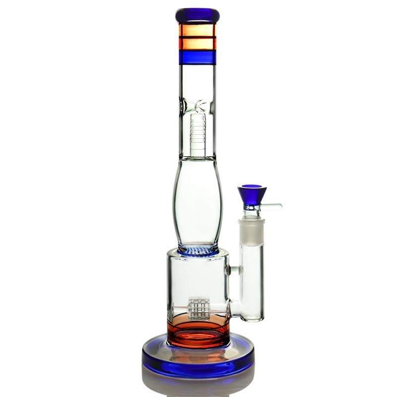 BANG EN VERRE A RAYURES 40 CM - Accessoires Fumeur 420 | Professionnels de Bangs, Pipe a Eau et CBD