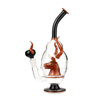 Bang Chongz Torro Rosso X El Diablo – Bang en Verre avec Percolateur Innovant de 30 cm