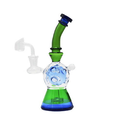 Bang à Huile Sphère Bleu - Expérience de Dab Élégante en Verre Pyrex