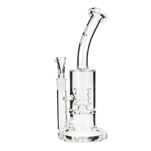 Bang Super Heroes Transparent Perc 23 cm - Expérience de Fumage Élégante et Douce