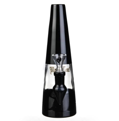 Bang Black Leaf Blacky - Vase en Verre Noir de 21 cm avec Percolateur