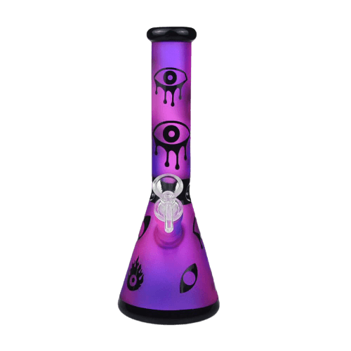 Bang en verre Violet Eyes 26 cm - Élégance et fraîcheur dans chaque inhalation