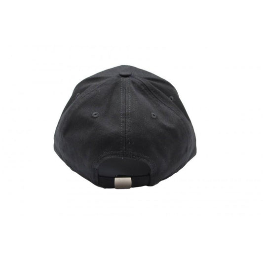 Casquette Deuwi en coton noir avec logo en insert camel