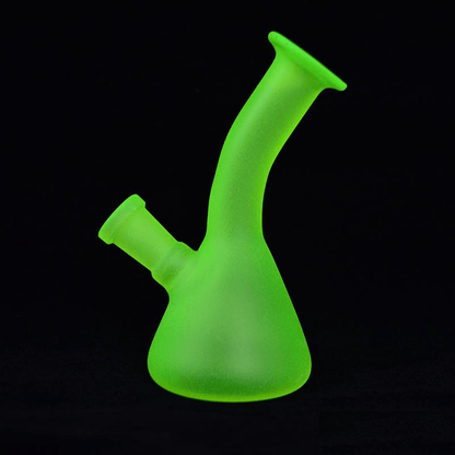 Bubbler Jaune Fluo – Pipe à Eau Miniature Luminescente