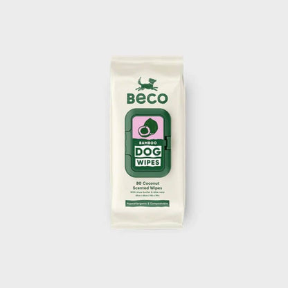 Ecological bamboo wipes for dogs - coconut scent, 80 pack