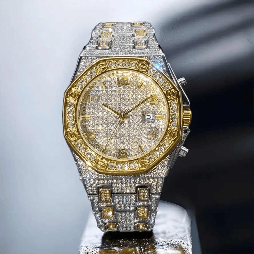 Bicolore | Montre royal iced out - Passeport Cases