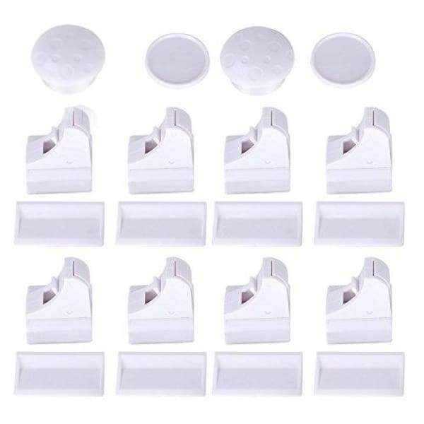 Bloques portes et poignées pour bébé - 8pcs 2lock