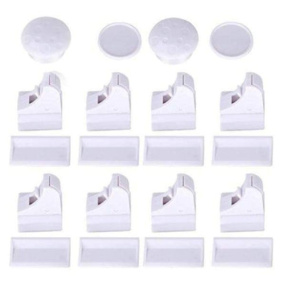 Bloques portes et poignées pour bébé - 8pcs 2lock