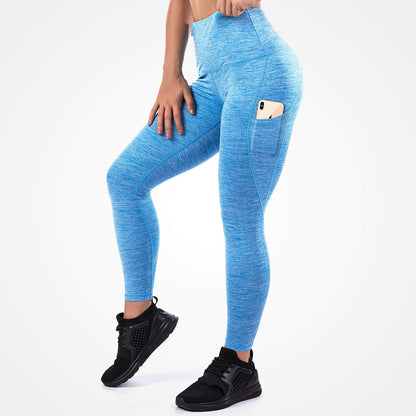 Leggings Taille Haute Femme Mava - Bleu Confort et Performance